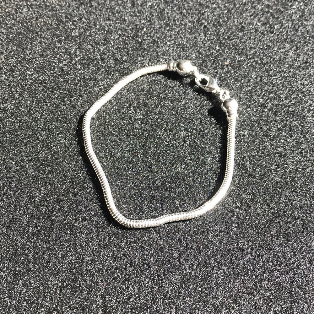13 silver plated brass bracelets for European beads.